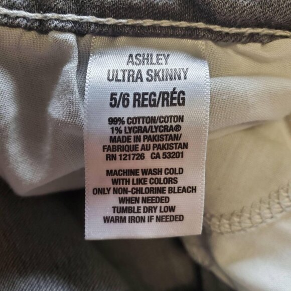 Aeropostale Womens Ashley Ultra Skinny Low Rise Jeans Size 5/6 Regular Gray - Picture 8 of 13
